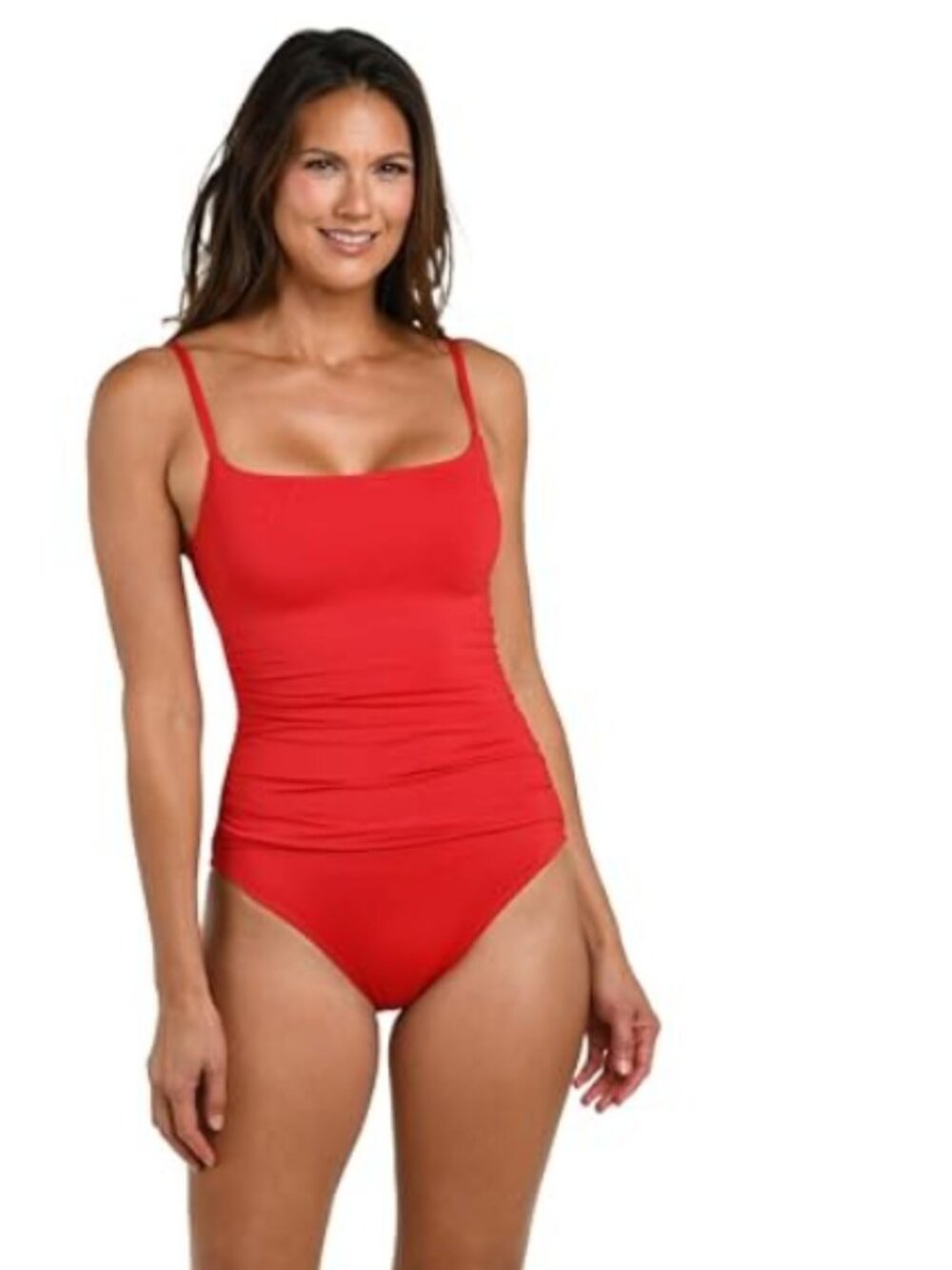 La Blanca Women's One Piece Swimsuit Red Size 10 6312